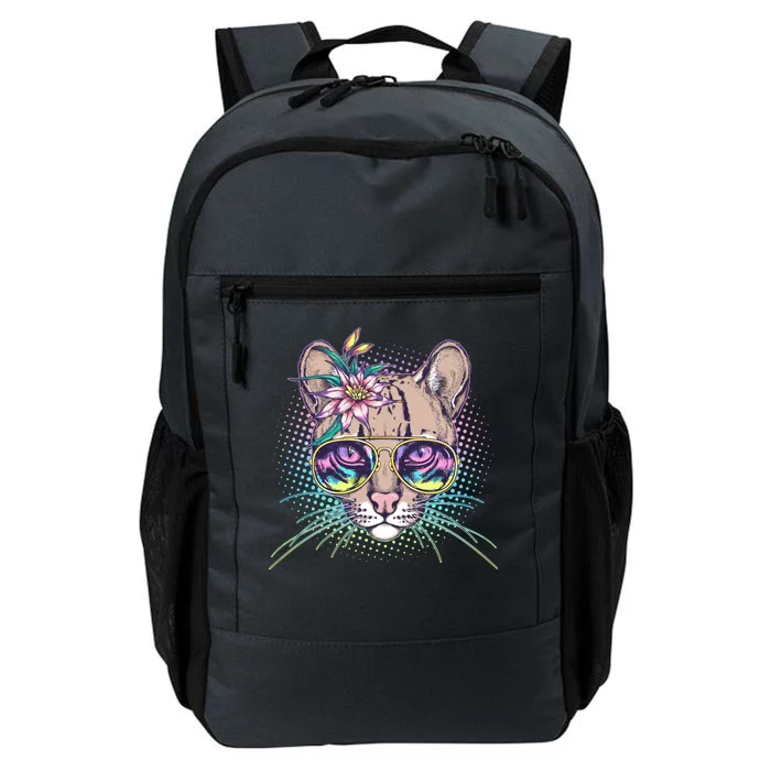 Cute Tropical Rainbow Ocelot Cat Daily Commute Backpack