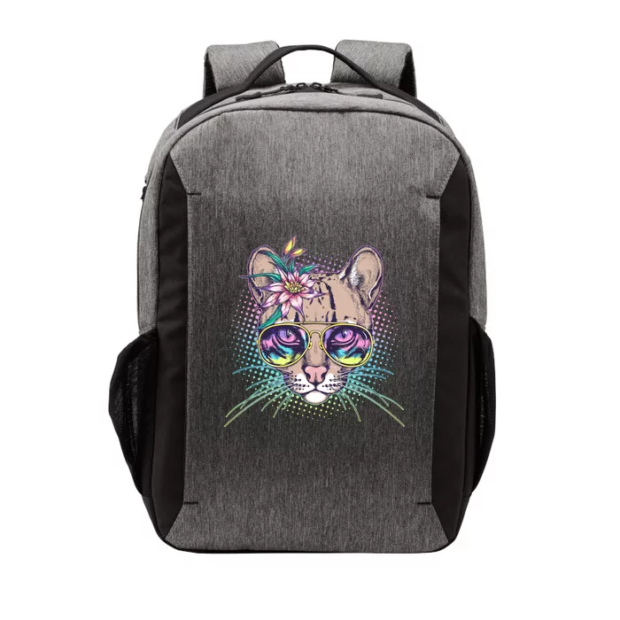 Cute Tropical Rainbow Ocelot Cat Vector Backpack