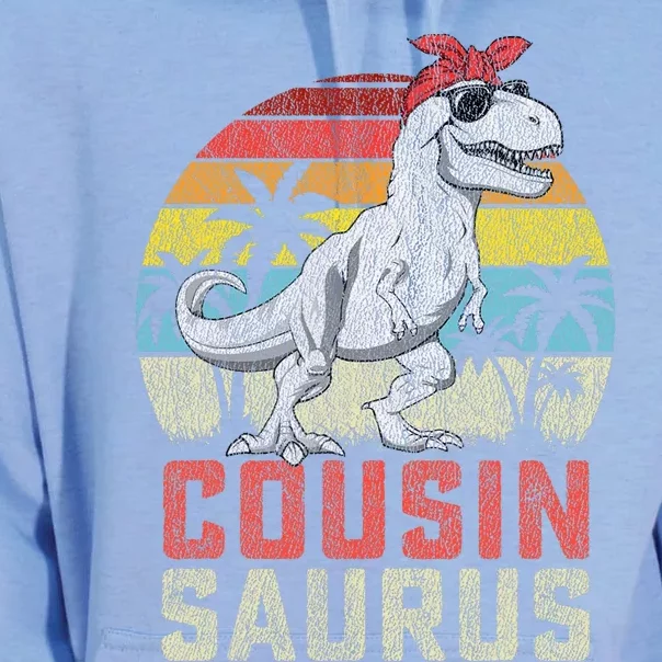 Cousinsaurus T Rex Dinosaur Cousin Saurus MotherS Family Unisex Surf Hoodie