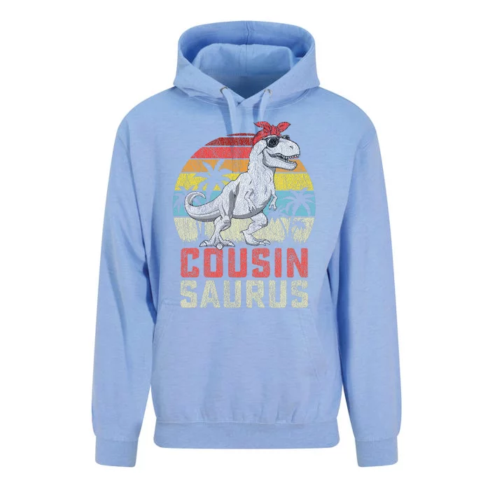 Cousinsaurus T Rex Dinosaur Cousin Saurus MotherS Family Unisex Surf Hoodie