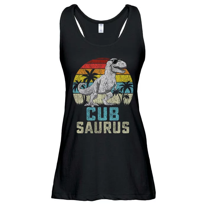 Cubsaurus T Rex Dinosaur Cub Saurus FatherS Family Ladies Essential Flowy Tank