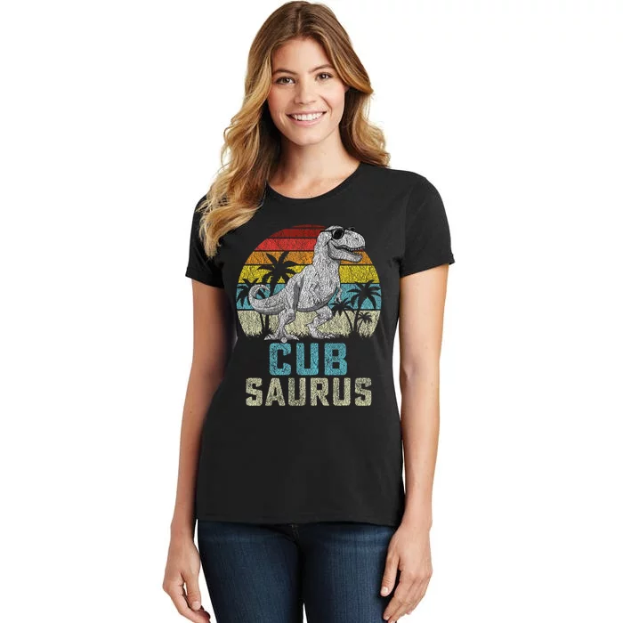 Cubsaurus T Rex Dinosaur Cub Saurus FatherS Family Women's T-Shirt