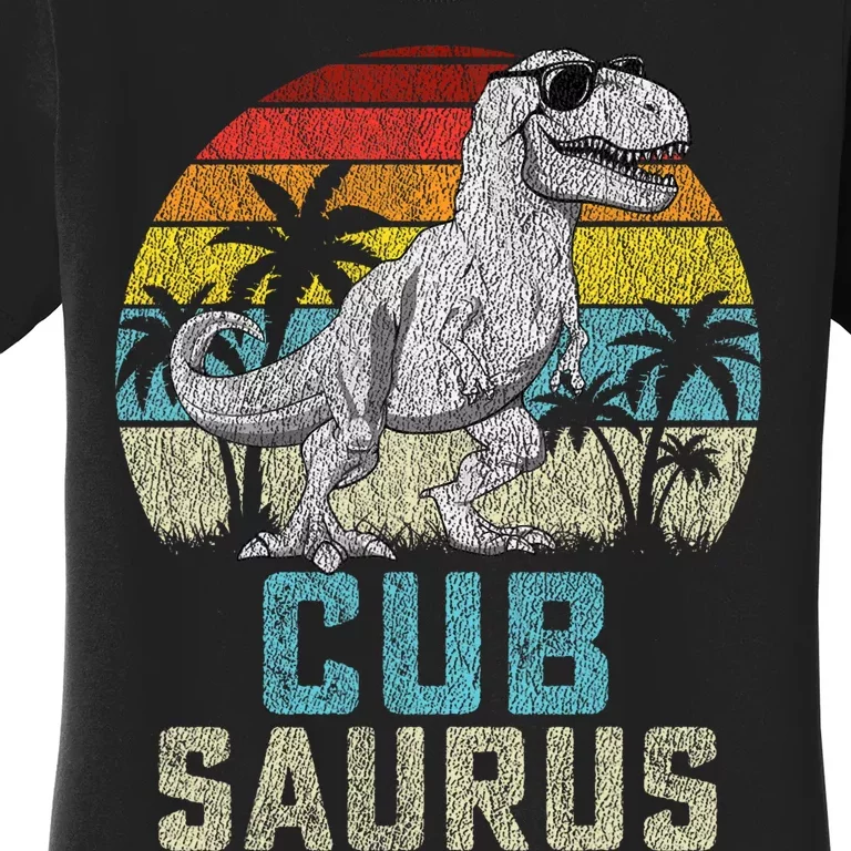 Cubsaurus T Rex Dinosaur Cub Saurus FatherS Family Women's T-Shirt