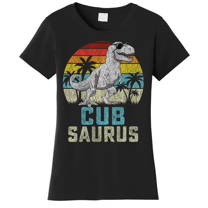 Cubsaurus T Rex Dinosaur Cub Saurus FatherS Family Women's T-Shirt