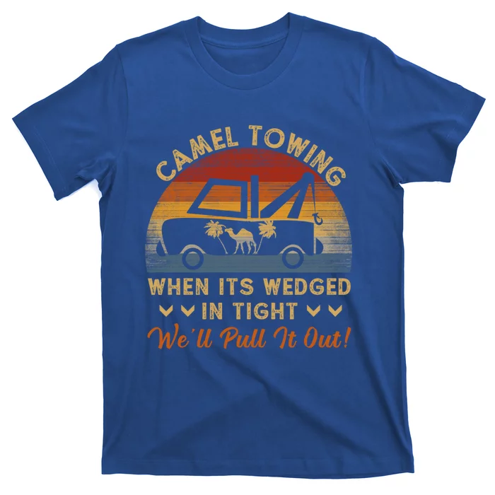 Camel Towing Retro Adult Humor Saying Funny Halloween Great Gift T-Shirt