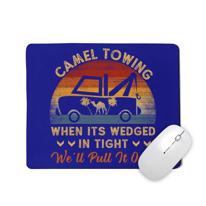 Camel Towing Retro Adult Humor Saying Funny Halloween Great Gift Mousepad