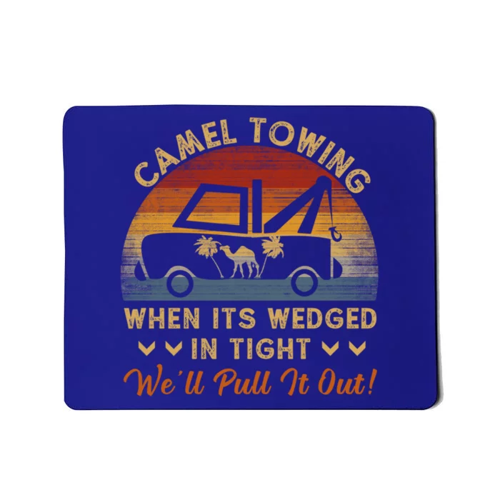 Camel Towing Retro Adult Humor Saying Funny Halloween Great Gift Mousepad