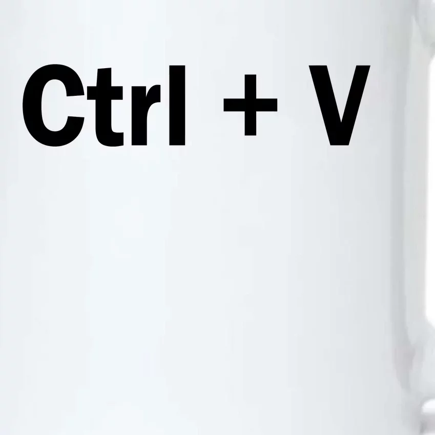 Ctrl + V Black Color Changing Mug