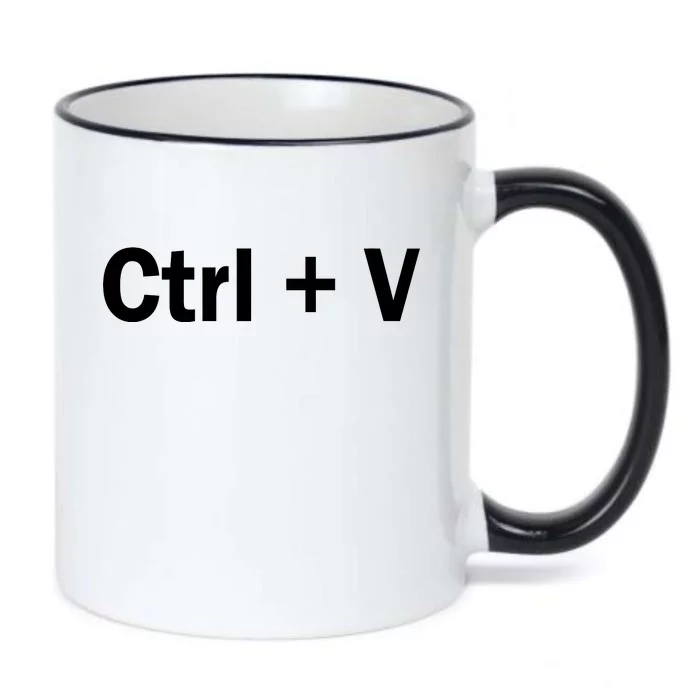 Ctrl + V Black Color Changing Mug