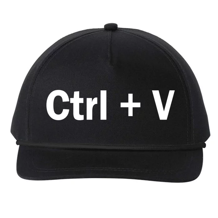 Ctrl + V Snapback Five-Panel Rope Hat