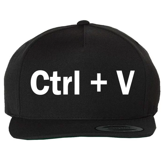 Ctrl + V Wool Snapback Cap