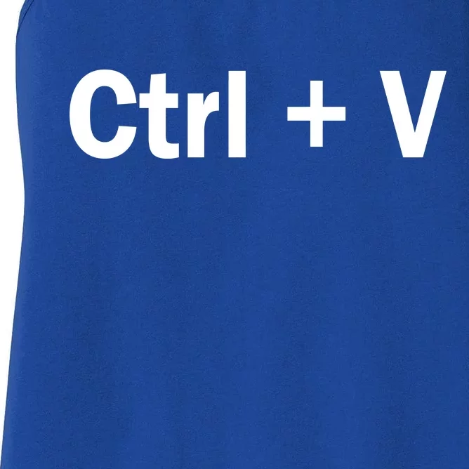 Ctrl + V Women's Racerback Tank