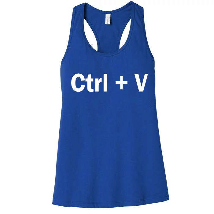 Ctrl + V Women's Racerback Tank