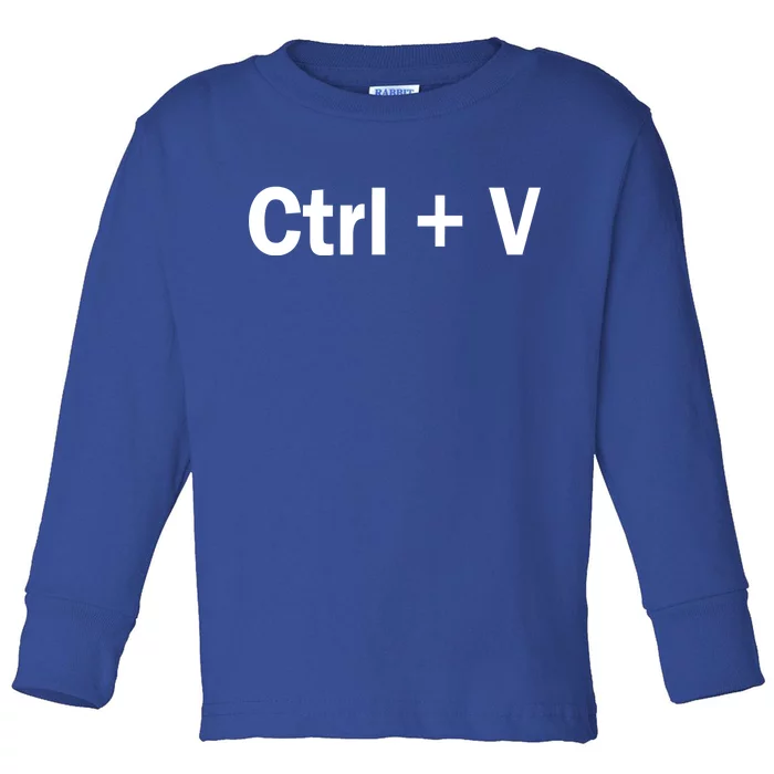 Ctrl + V Toddler Long Sleeve Shirt