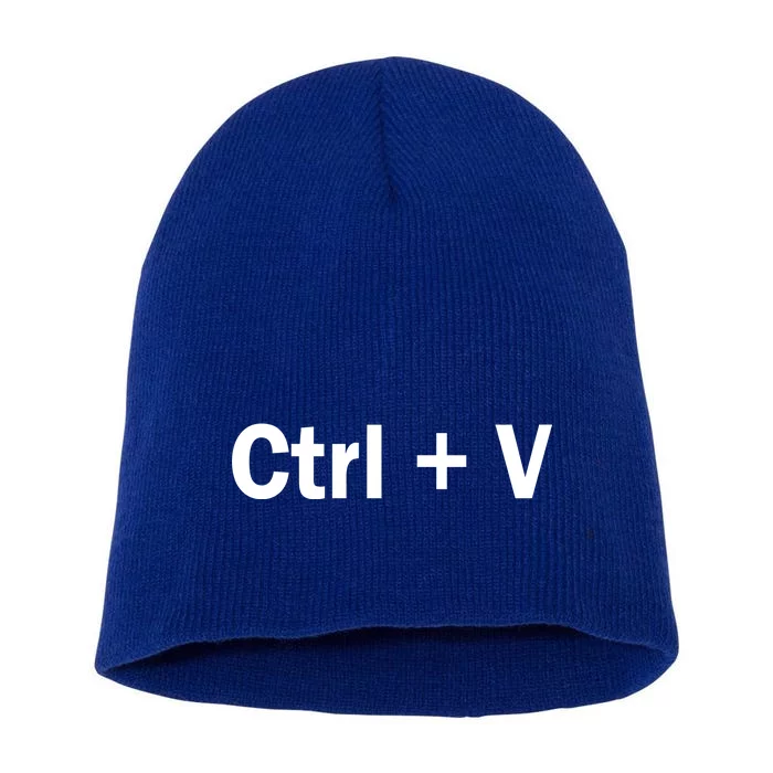 Ctrl + V Short Acrylic Beanie