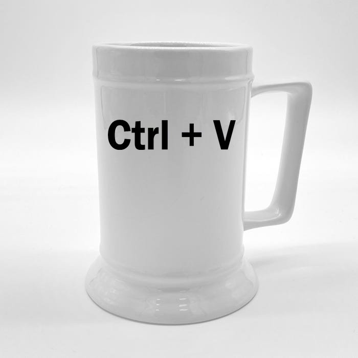 Ctrl + V Front & Back Beer Stein