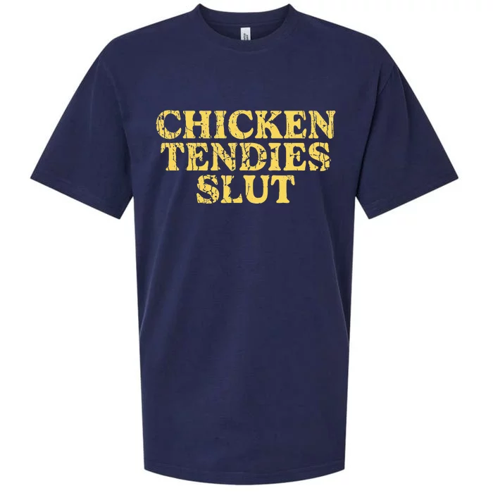 Chicken Tendies Slut Chicken Tender Lover Nuggets Sueded Cloud Jersey T-Shirt