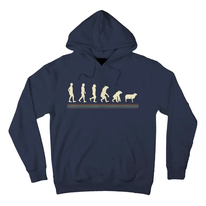 Conspiracy Theorist Sheepp Human Evolution Wake Up Sheeple Hoodie