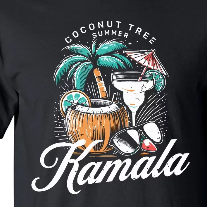 Coconut Tree Summer Vibes Tall T-Shirt