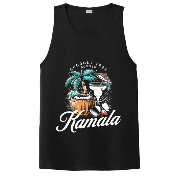 Coconut Tree Summer Vibes Performance Tank