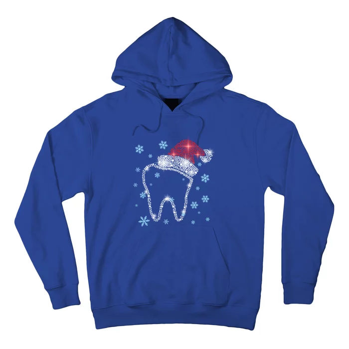 Christmas Tooth Santa Hat Funny Dentist Dental Assistant Gift Hoodie