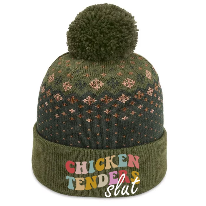 Chicken Tender Slut The Baniff Cuffed Pom Beanie