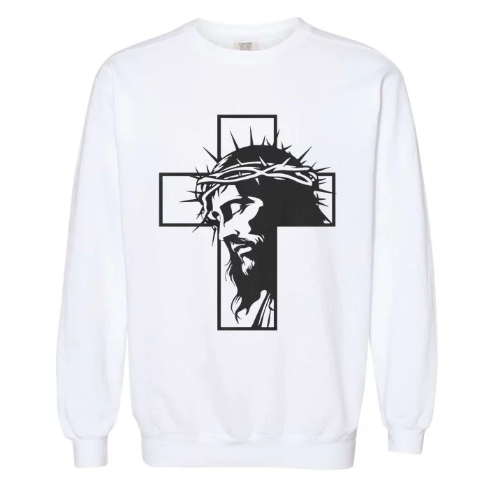 CanT Throw Stones While Washing Feet Jesus Garment-Dyed Sweatshirt