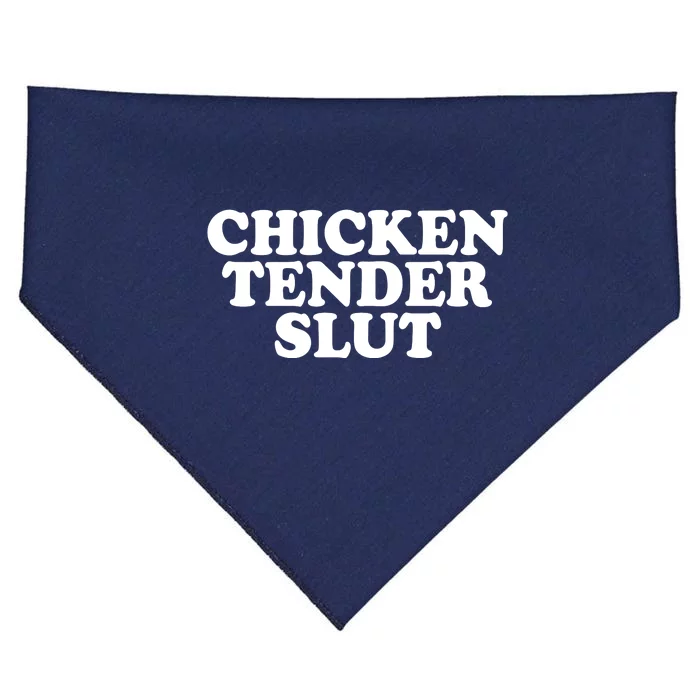 Chicken Tender Slut Funny Gift USA-Made Doggie Bandana