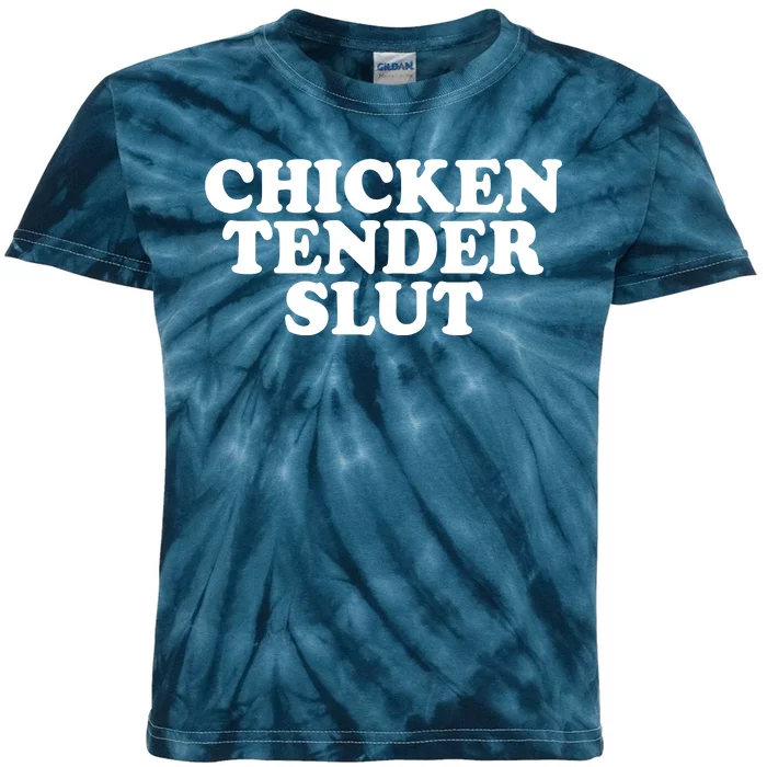 Chicken Tender Slut Funny Gift Kids Tie-Dye T-Shirt