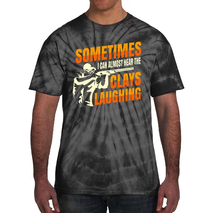 Clay Trap Shooting Flying Launcher Tie-Dye T-Shirt