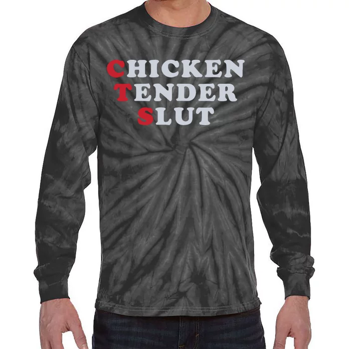 Chicken Tender Slut Tie-Dye Long Sleeve Shirt