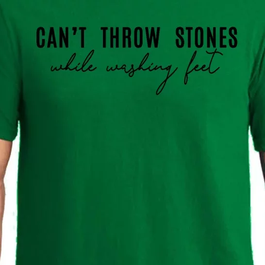 CanT Throw Stones While Washing Feet Pajama Set