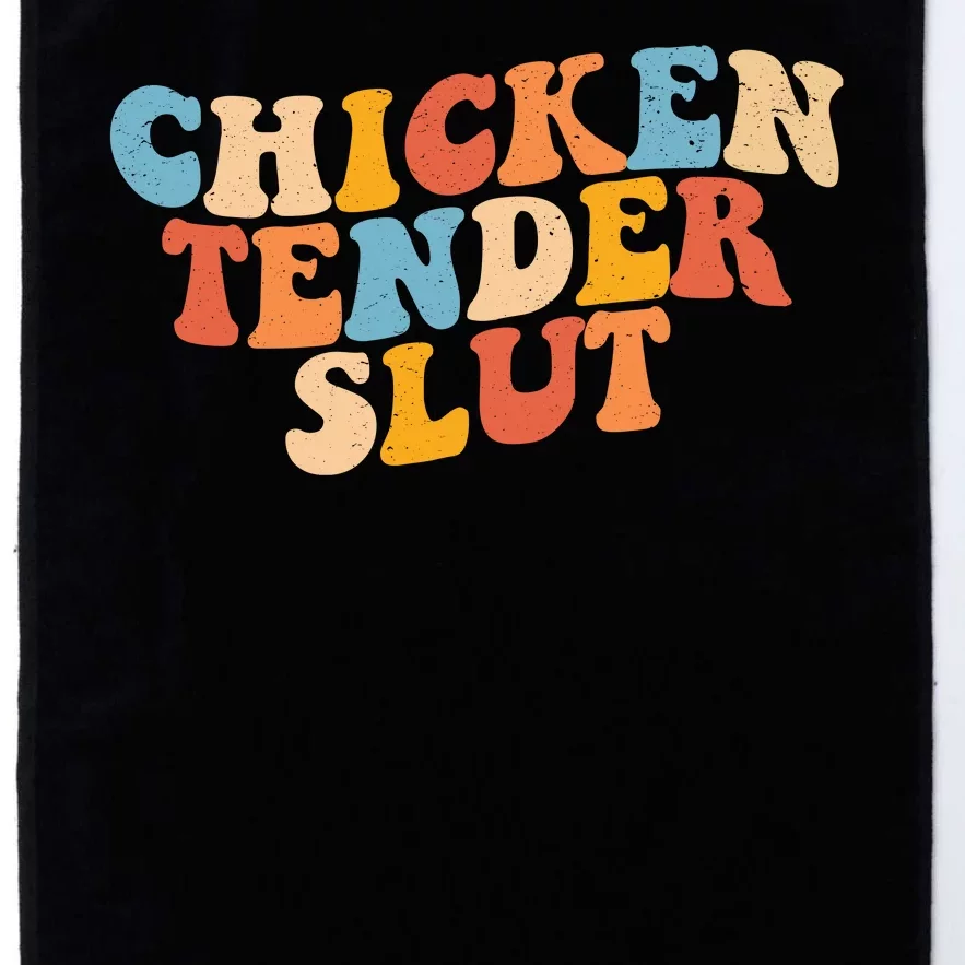 Chicken Tender Slut Retro Funny Platinum Collection Golf Towel