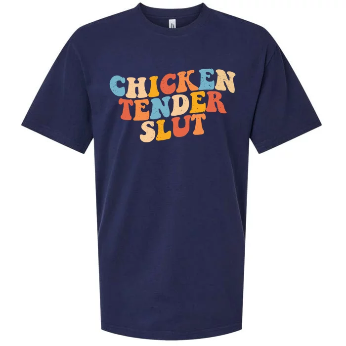 Chicken Tender Slut Retro Funny Sueded Cloud Jersey T-Shirt