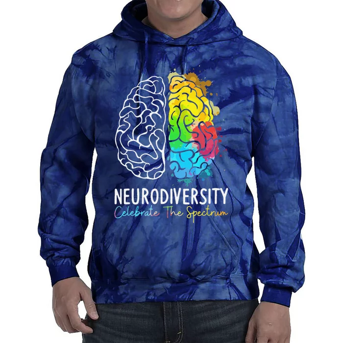 Celebrate The Spectrum Autism Awareness Neurodiversity Tie Dye Hoodie