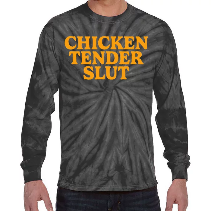 Chicken Tender Slut Tie-Dye Long Sleeve Shirt