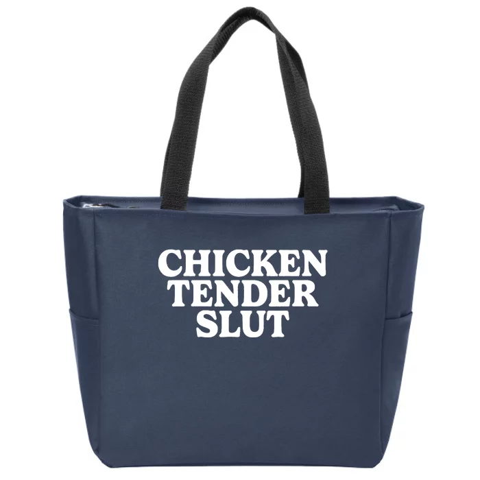 Chicken Tender Slut Zip Tote Bag