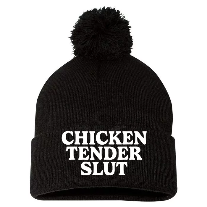 Chicken Tender Slut Pom Pom 12in Knit Beanie