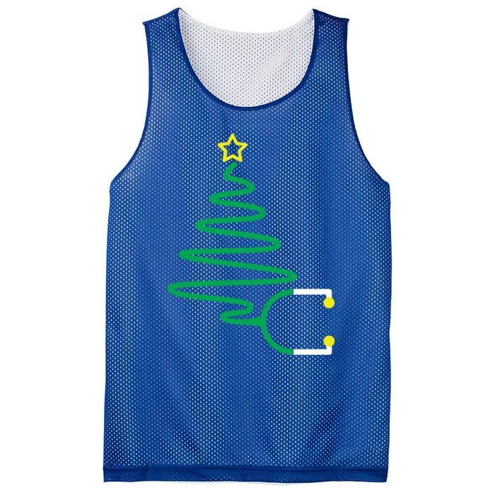 Christmas Tree Stethoscope Nurse Rn / Health Care Holidays Gift Mesh Reversible Basketball Jersey Tank