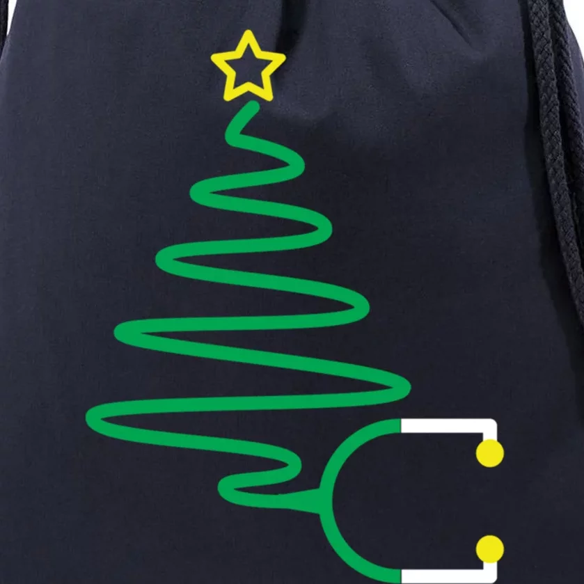 Christmas Tree Stethoscope Nurse Rn / Health Care Holidays Gift Drawstring Bag