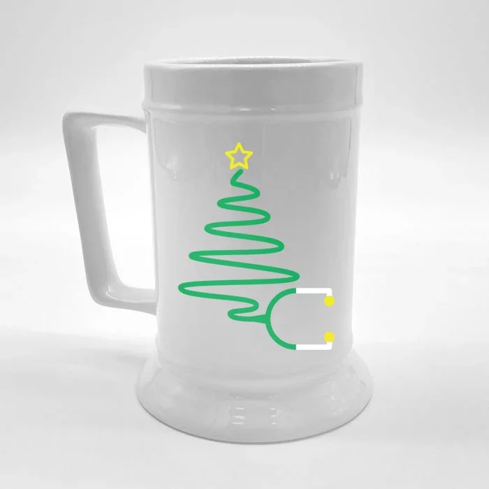 Christmas Tree Stethoscope Nurse Rn / Health Care Holidays Gift Front & Back Beer Stein