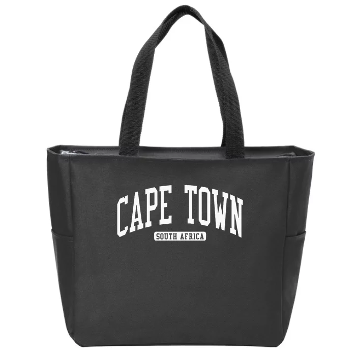 Cape Town South Africa College Zip Tote Bag