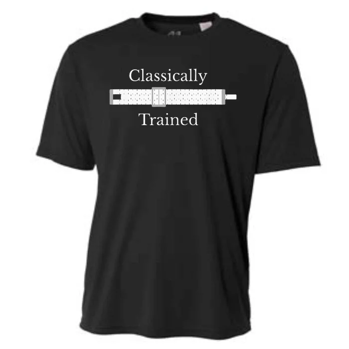 Classically Trained Slide Rule Mechanical Analog Calculator Cooling Performance Crew T-Shirt