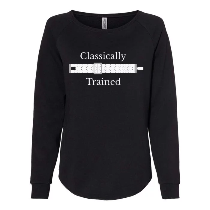 Classically Trained Slide Rule Mechanical Analog Calculator Womens California Wash Sweatshirt