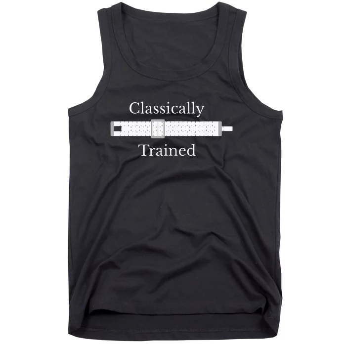 Classically Trained Slide Rule Mechanical Analog Calculator Tank Top