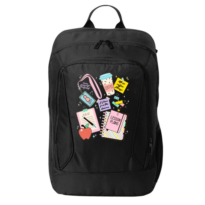 Cute Teacher Stuff School Life City Backpack