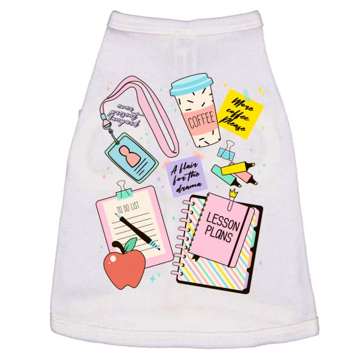 Cute Teacher Stuff School Life Doggie Tank