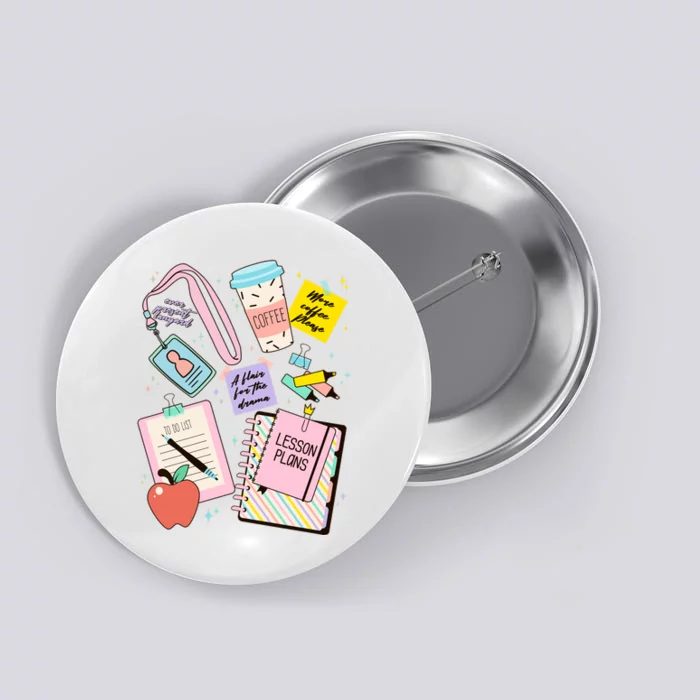 Cute Teacher Stuff School Life Button