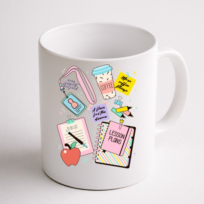 Cute Teacher Stuff School Life Front & Back Coffee Mug