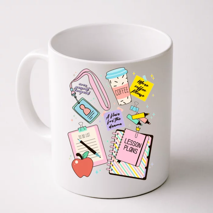 Cute Teacher Stuff School Life Front & Back Coffee Mug